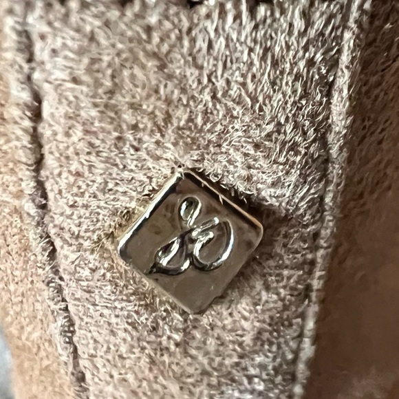 Like New Sam Edelman Suede Leather Tan Camel Boots Shoes Cowgirl Booties - Picture 4 of 12